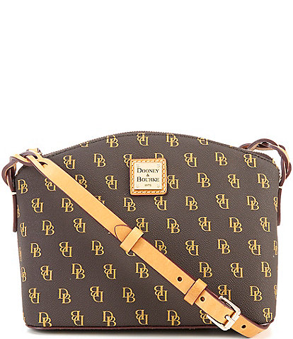 Dooney & Bourke Blakely Collection Penny Brown Signature Logo Crossbody Bag