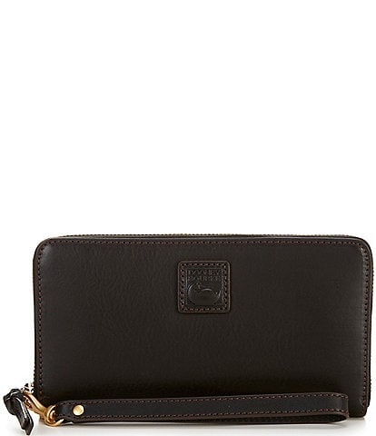 Dooney & Bourke Florentine Collection Large Zip Around Leather Wristlet