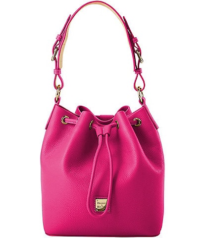 Dooney & Bourke Lucca Leather Drawstring Shoulder Bucket Bag
