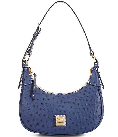 Dooney & Bourke Ostrich Hobo Shoulder Bag