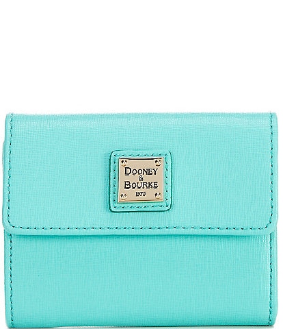Dooney & Bourke Saffiano Leather Small Flap Credit Card Wallet
