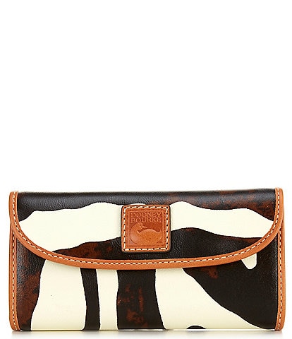 Dooney & Bourke Zebra Print Continental Clutch