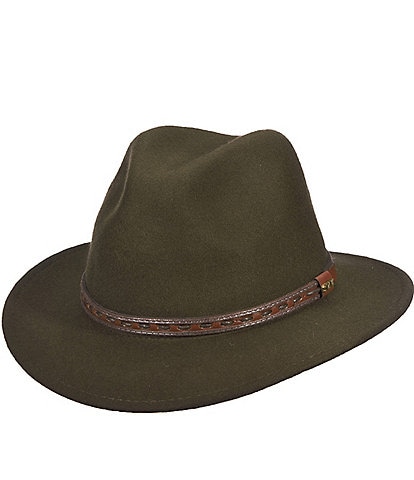 Dorfman Milano Scala Water Repellent Wool Felt Safari 2 1/2" Brim Hat