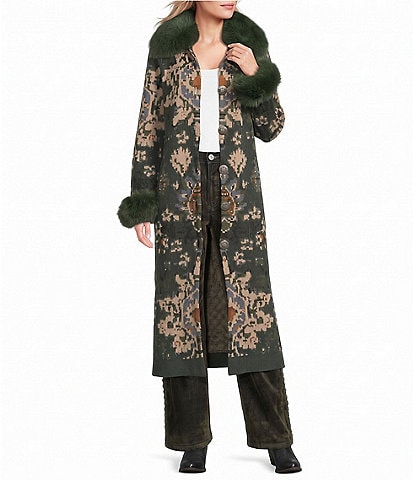 Double D Ranch Papier Peint Duster Long Jacket