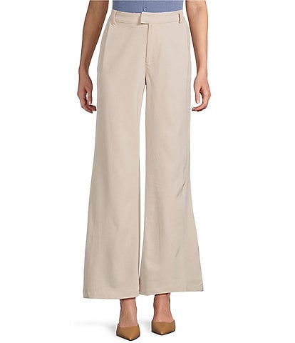 Double Zero Flat Front Wide Leg Pants