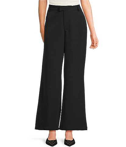 Double Zero Flat Front Wide Leg Pants