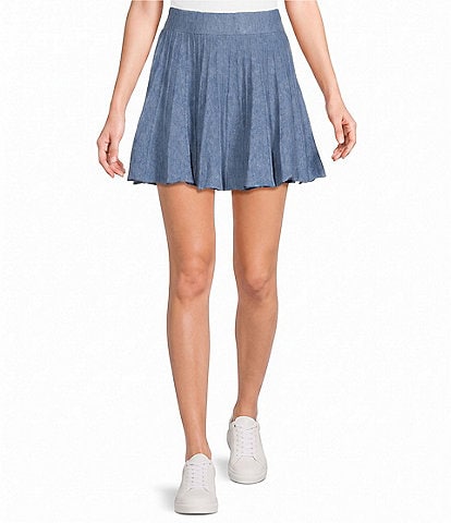 Double Zero Sweater Pleated Skirt
