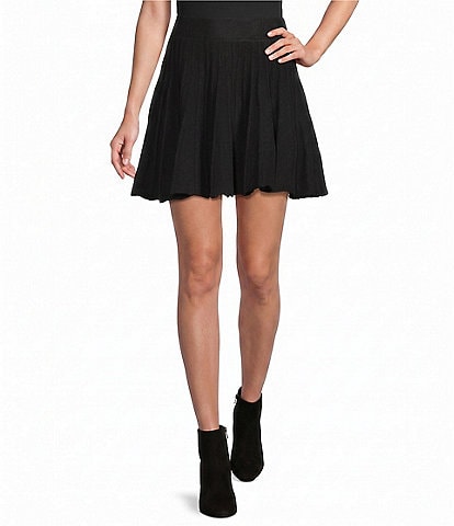 Double Zero Sweater Pleated Skirt