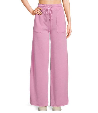 Double Zero Coordinating Wide Leg High Rise Easy Go Pants