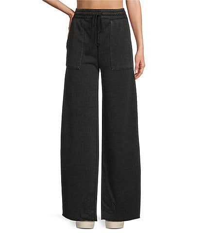 Double Zero Coordinating Wide Leg High Rise Easy Go Pants