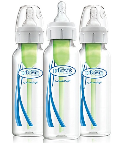 Dr. Brown's Options+ Anti-Colic Narrow 8oz Baby Bottle 3-Pack