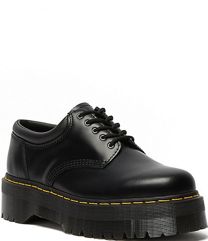 Dr. Martens Women's 8053 Quad Smooth Leather Platform Oxfords