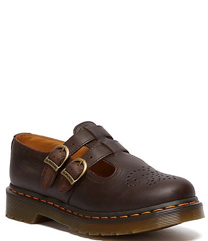 Dr. Martens Women's 8065 Mary Jane Crazy Horse Leather Shoes