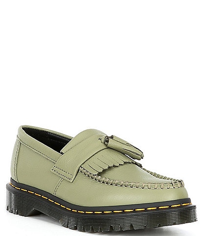Dr. Martens Women's Adrian Tassel Virginia Smooth Leather Loafers