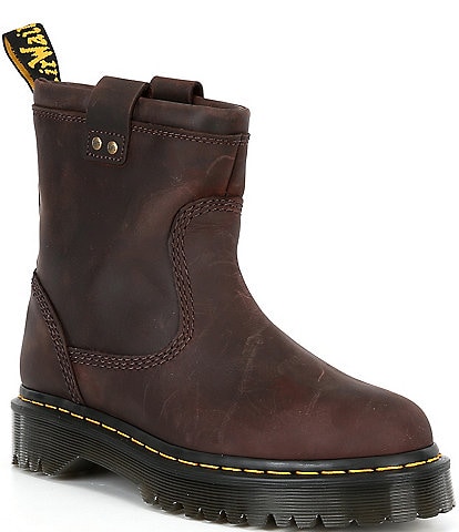 Dr. Martens Women's Anistone Lo Burnished Leather Booties