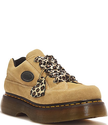 Dr. Martens Women's Buzz 5-Eye Suede Platform Oxfords