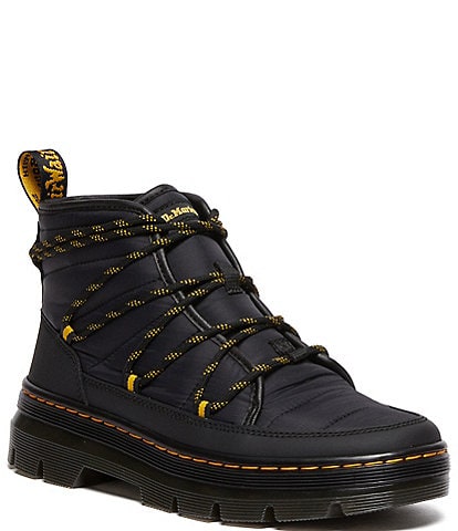 Dr. Martens Women's Combs Padded Quilted Fabric Platform Winter Booties