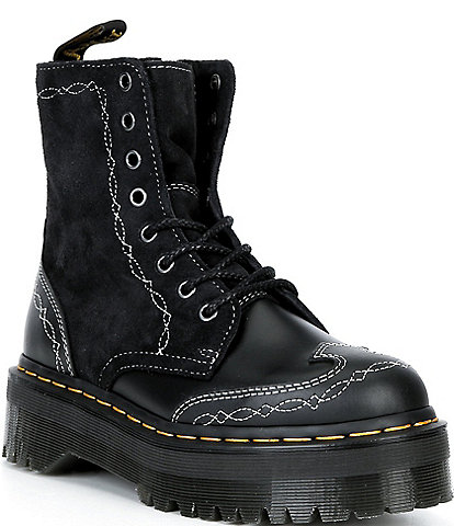 Dr. Martens Women's Jadon Desert Rodeo Contrast Stitch Platform Booties