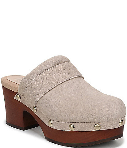 Dr. Scholl's Original Feels Suede Studded Platform Clogs