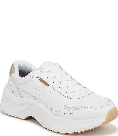 Dr. Scholl's Walk Longer Leather Lace Up Sneakers