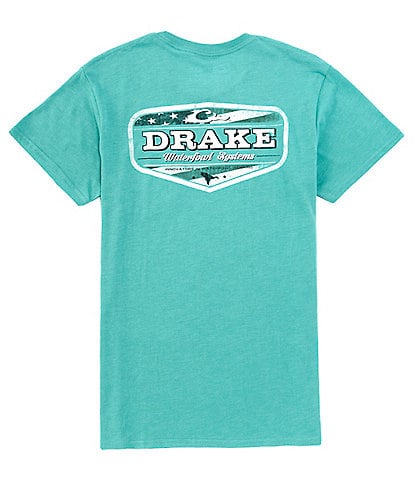 Drake Clothing Co. Blackout Badge Short Sleeve Graphic T-Shirt