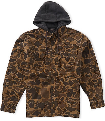 Drake Clothing Co. Camo Campfire Canvas Shirt Jacket