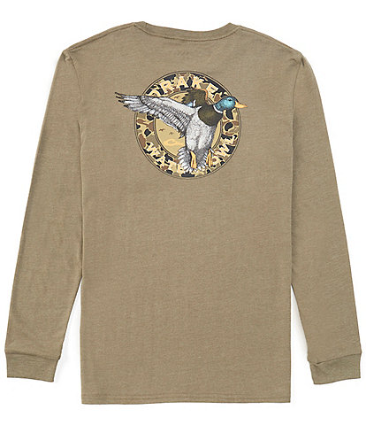 Drake Clothing Co. Circle Mallard Long Sleeve Graphic T-Shirt