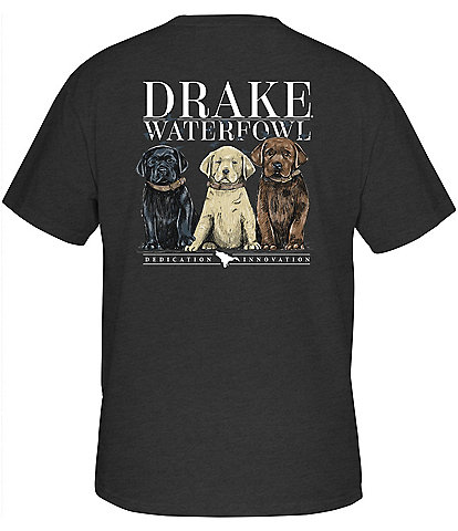 Drake Clothing Co. Lab Puppies Short Sleeve Graphic T-Shirt