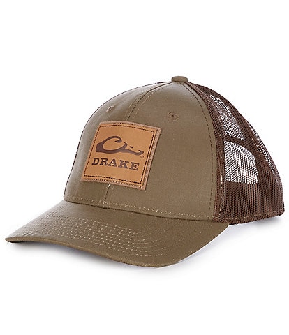 Drake Clothing Co. Leather Patch Mesh Back Trucker Cap