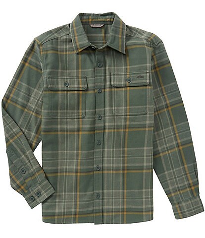 Drake Clothing Co. Legacy Plaid Pattern Flannel Long Sleeve Woven Shirt