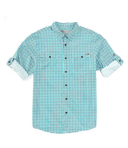 Drake Clothing Co. Performance Stretch Frat Tattersall Check Long Sleeve Woven Shirt