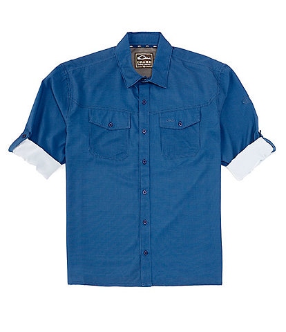 Drake Clothing Co. Performance Stretch Traveler's Check Long-Sleeve Woven Shirt