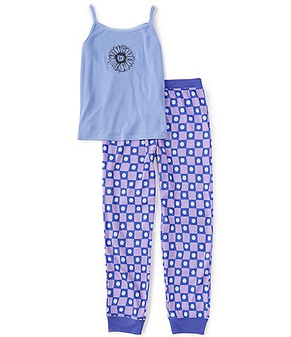 Dream Life Big Girls 7-16 Daisy Tank and Pant 2-Piece Pajama Set