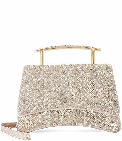 Dune London Bedazzle Metallic Top Handle Bag