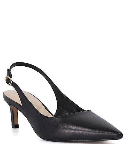 Dune London Celinna Leather Slingback Pumps
