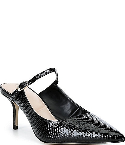 Dune London Chronicles Leather Kitten Heel Pumps