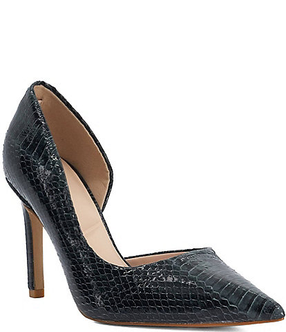 Dune London Dividing Leather Point Toe Stiletto Sandals