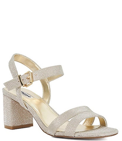 Dune London Merisa Metallic Fabric Dress Sandals