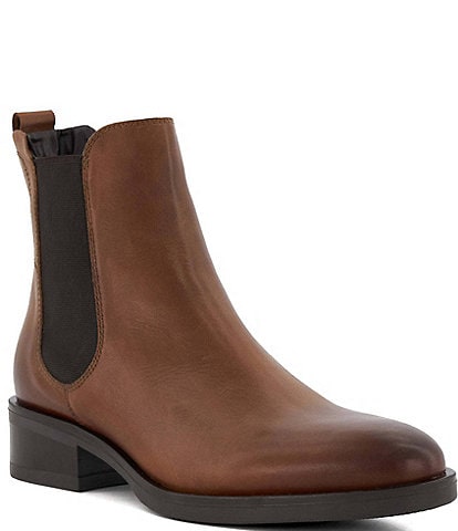Dune London Panoramic Leather Cheslea Booties