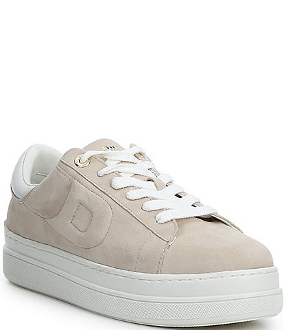 Dune London Suede Lace Up Platform Sneakers