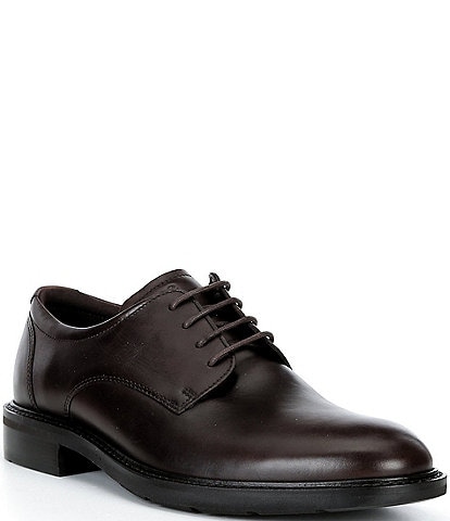 ECCO Men's Prague Plain Toe Lace-Ups