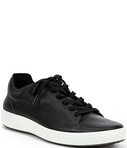 ECCO Men's Soft 7 Cloud Leather Lace-Up Sneakers