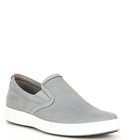 ECCO Men's Soft 7 Perforated Slip-On Sneakers