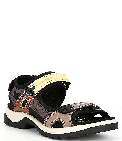 ECCO Offroad Color Block Leather Sandals