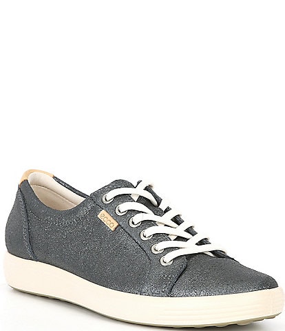 ECCO Women's Soft VII Leather Lace-Up Sneakers