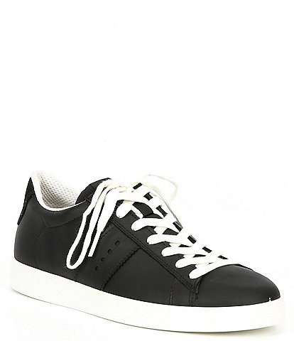 ECCO Women's Street Lite Retro Lace-Up Leather Sneakers
