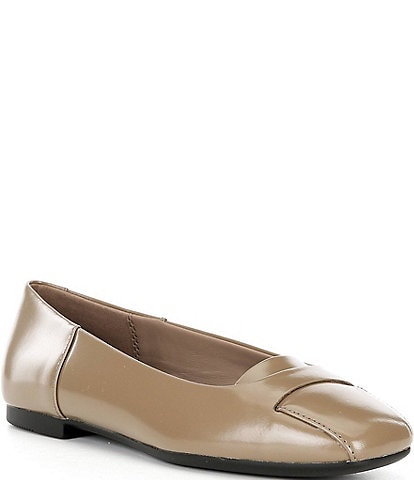 ECCO Women's Margot Origami Leather Ballerina Flats