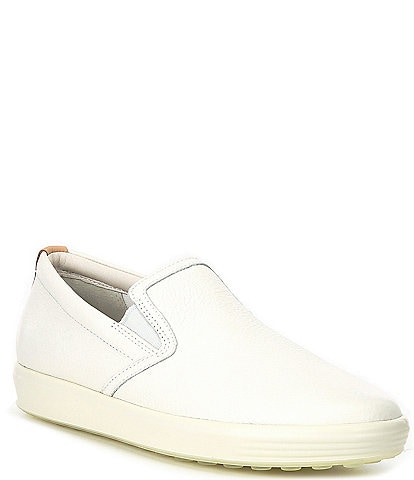 ECCO Women's Soft VII Leather Slip-On Sneakers