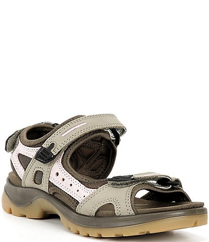 ECCO Yucatan Adjustable Strap Leather Sandals