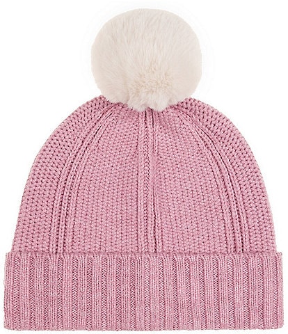 Echo Arched Ribbed Pom Beanie